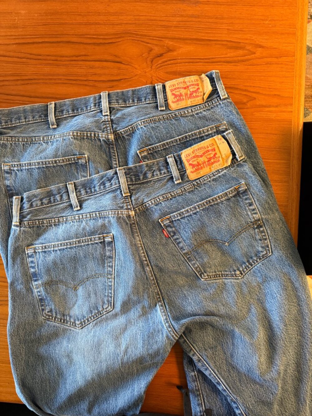 2 Pairs Vintage 80/90's Levi's 501 Button Fly 40x30 GREAT CONDITION!